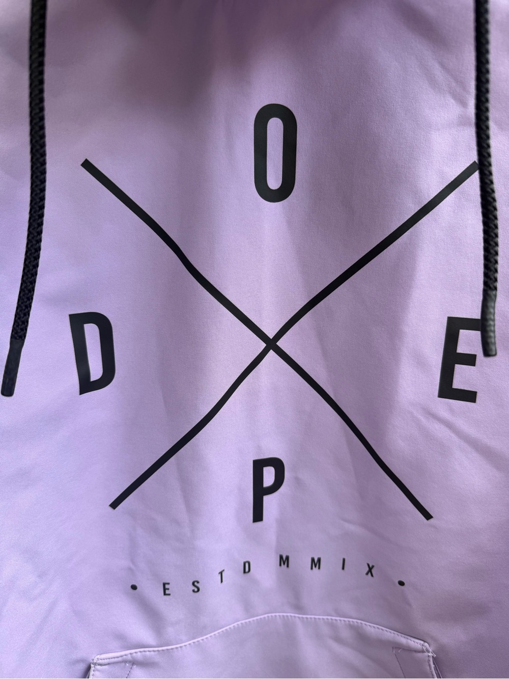 DOPE Lavender Pullover Anorak with Black Accents - Picture 5 of 7